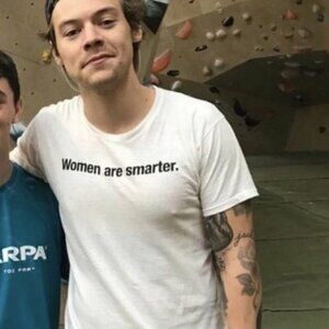 Woman Are Smarter Harry Style Wearing Tshirt